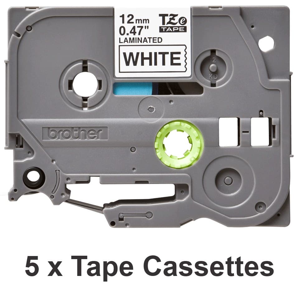 Brother TZE-231M5 label-making tape Black on white - Image 2