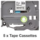 Brother TZE-231M5 label-making tape Black on white thumbnail 2