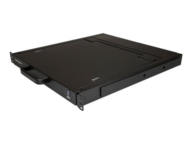 StarTech.com Rackmount KVM Console, Single Port VGA KVM with 17" LCD Monitor for Server Rack, Fully Featured Universal 1U LCD KVM Drawer with Cables & Hardware, USB Support, 50,000 MTBF - LCD KVM Concole Drawer (RKCONS1701) - KVM console - 17"