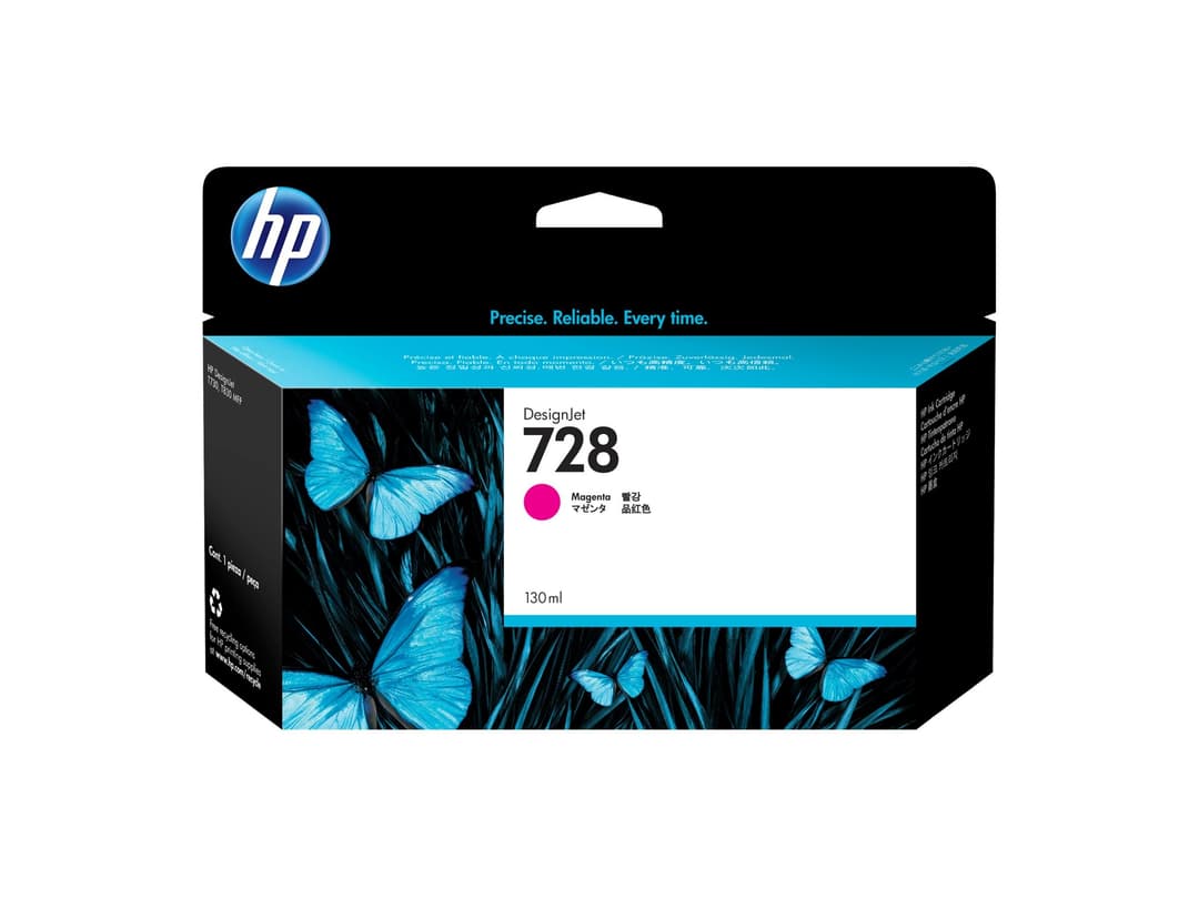 HP 728 Original DesignJet Ink Cartridge 130ml - Magenta - Image 1