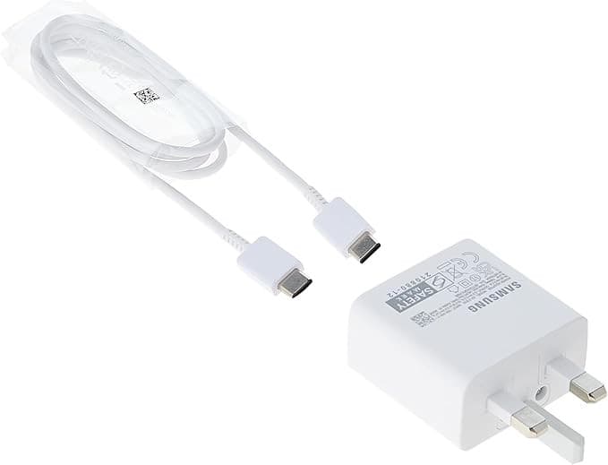 Samsung EP-T1510XWEGGB 15W USB-C Fast Charging Power Adapter with USB-C to USB-C Cable – White - Image 1