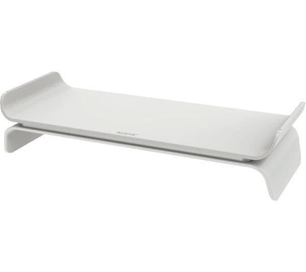 Leitz Ergo Adjustable Monitor Stand - Light Grey