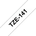 Brother TZE-141 label-making tape Black on transparent thumbnail 1