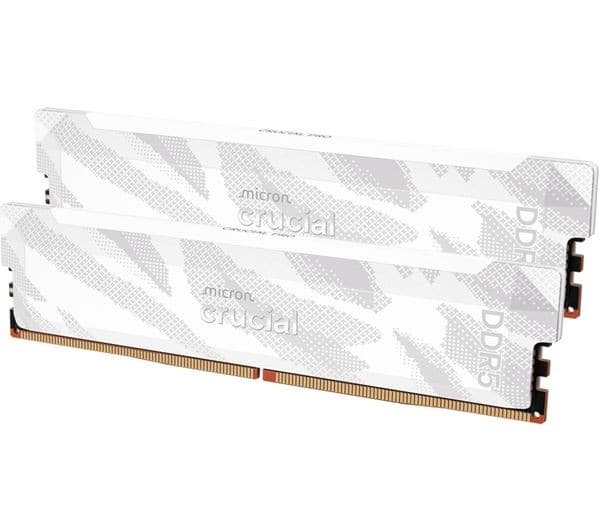 CRUCIAL Pro Overclocking 32 GB 6400 MHz CL32 DDR5 Memory Kit - 16 GB x 2, White