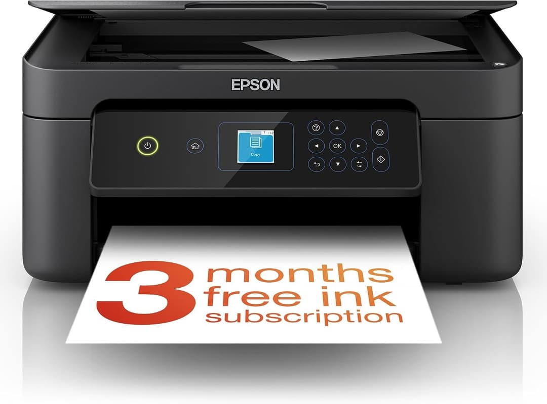 Epson Expression Home XP-3200 A4 Multifunction Wireless Inkjet Printer - Print, Scan, Copy, Black - Image 1