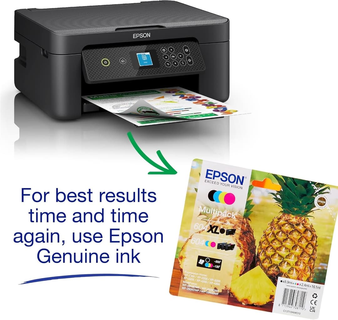 Epson Expression Home XP-3200 A4 Multifunction Wireless Inkjet Printer - Print, Scan, Copy, Black - Image 6