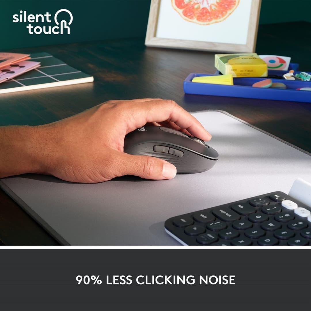 Logitech M650 Left Handed Wireless Mouse - Black - Image 3