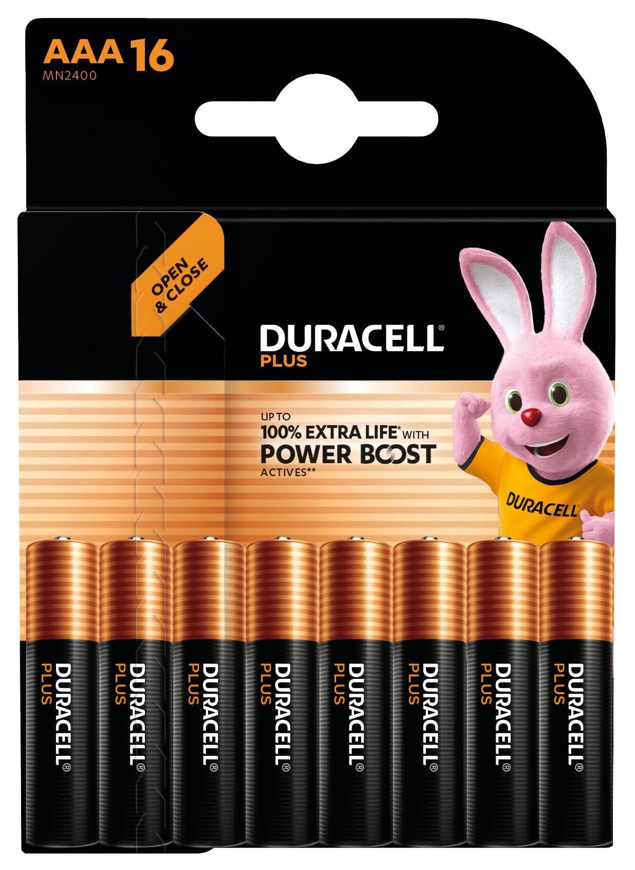 DURACELL Plus AAA Alkaline Batteries with Power Boost - Pack of 16