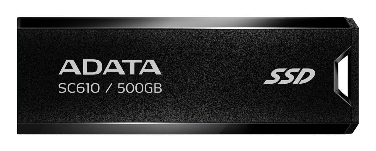 ADATA SC610 500 GB External SSD USB Type-A 3.2 Gen 2 (3.1 Gen 2) Black
