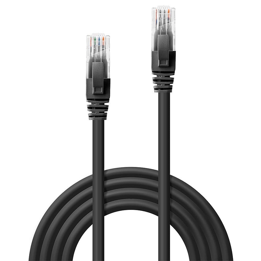 Lindy 1m Cat.6 U/UTP Network Cable, Black - Image 3