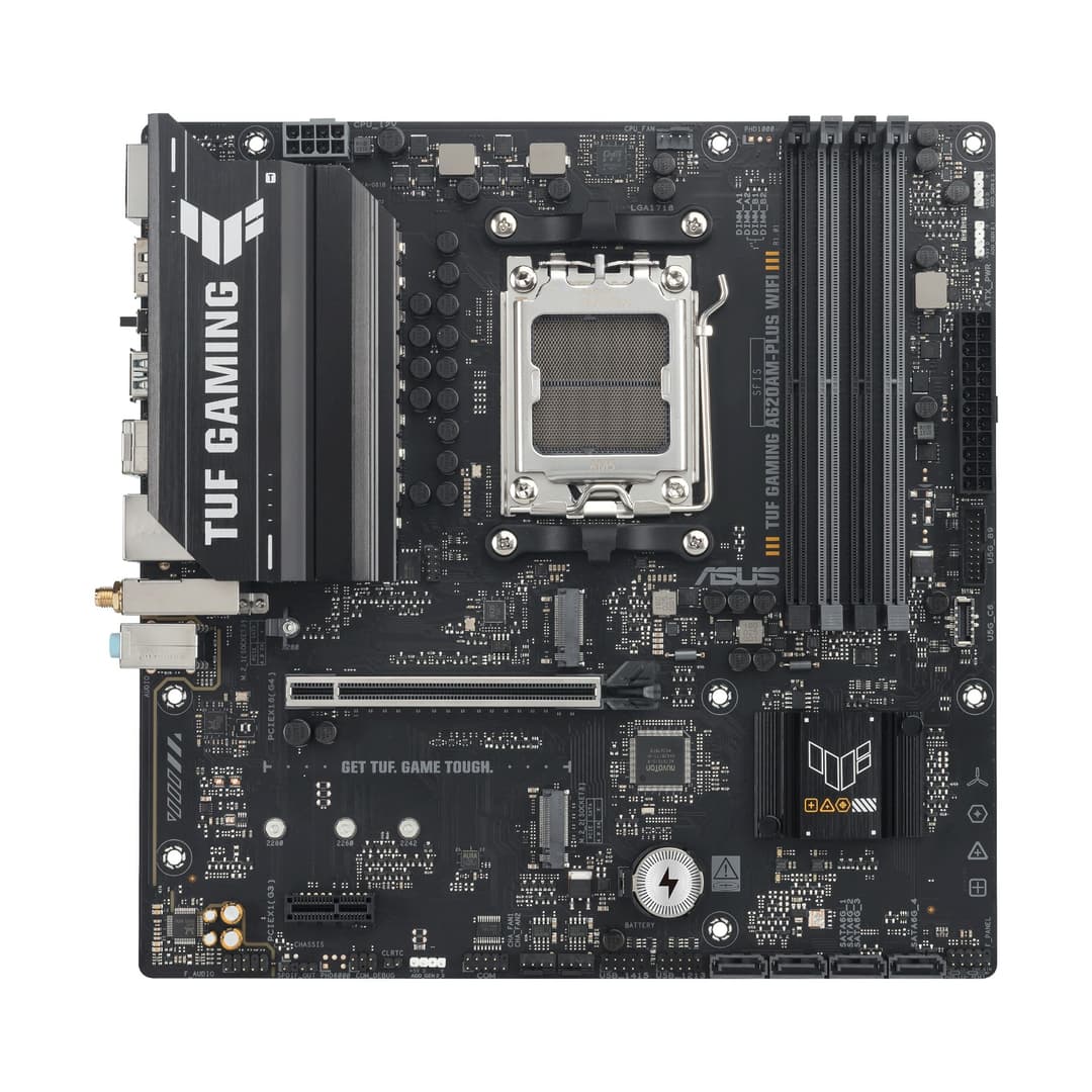 ASUS TUF Gaming A620AM-PLUS WIFI AMD A620A micro ATX AM5 Motherboard - Image 2