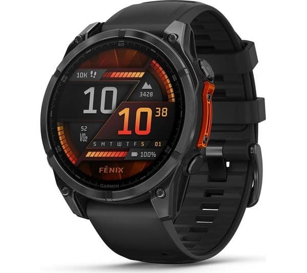 GARMIN fenix 8 AMOLED Smart Watch - Slate Grey & Black, 47 mm - Image 1