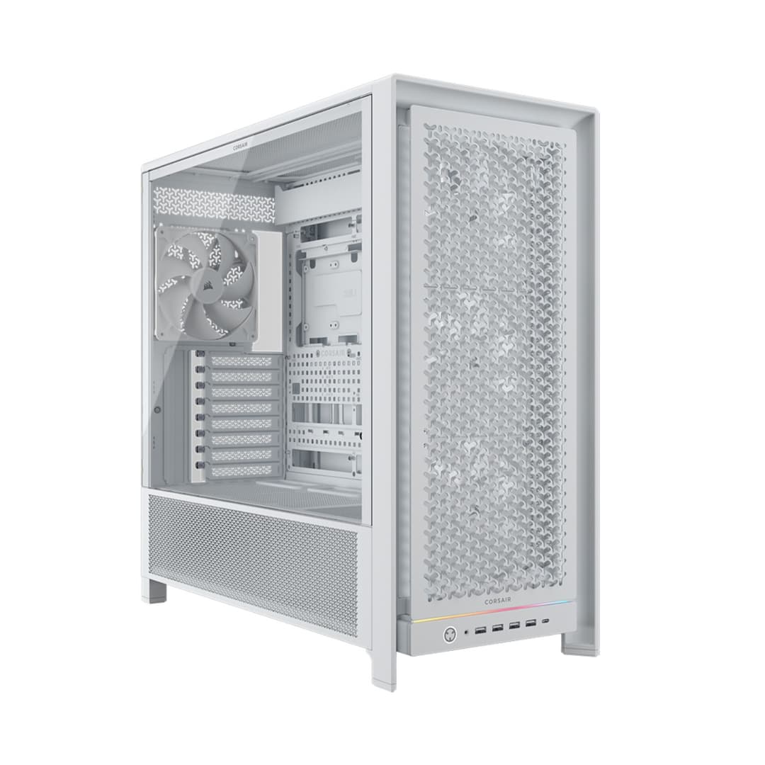 Corsair FRAME 5000D RS Tempered Glass Mid Tower Gaming PC Case - White - Image 1