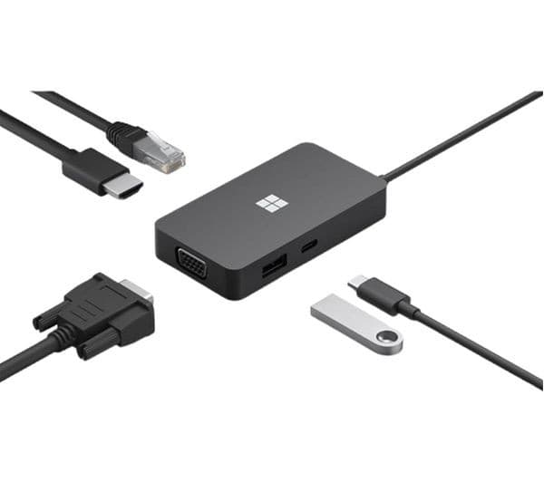 Microsoft Surface USB-C Travel Hub 5-Port Black