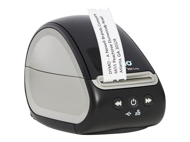 DYMO LabelWriter 550 Turbo Label Printer - Direct Thermal - B/W - USB & LAN