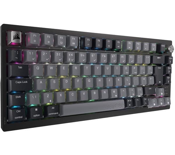 CORSAIR K65 Plus RGB 75% Wireless Mechanical Gaming Keyboard, MLX Red Switches, UK Layout - Black - Image 5