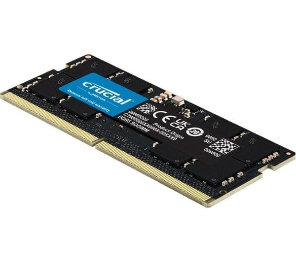 Crucial CT16G56C46S5 16GB (1 x 16GB) DDR5 5600 MHz CL46 SODIMM Laptop RAM - Image 1