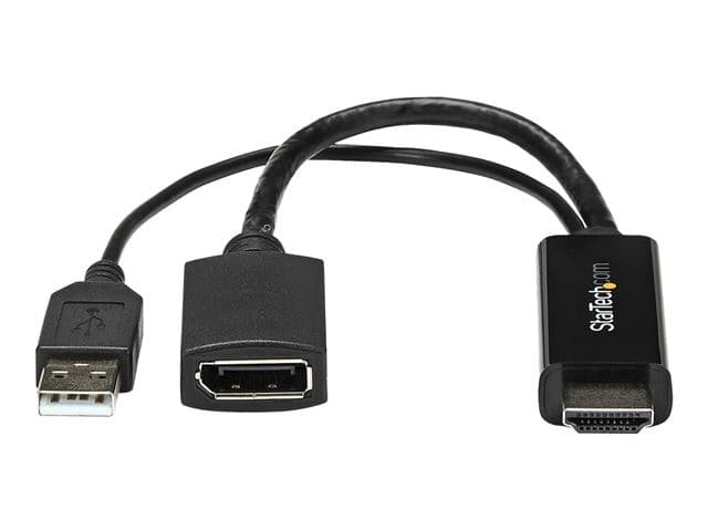 StarTech HD2DP 4K 30Hz Active HDMI to DisplayPort Adapter with USB Power - Image 2