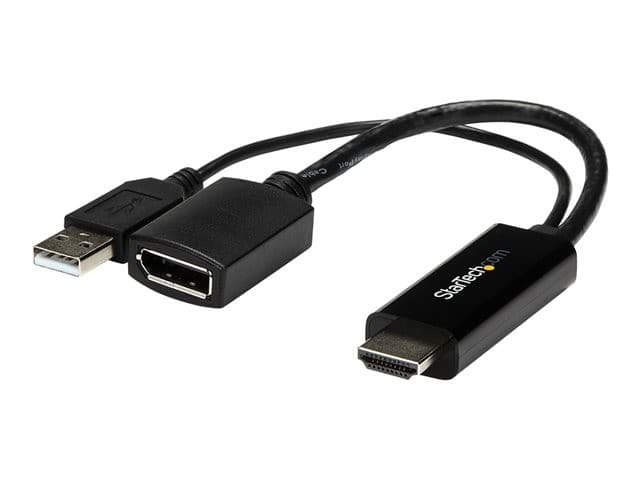 StarTech HD2DP 4K 30Hz Active HDMI to DisplayPort Adapter with USB Power - Image 3