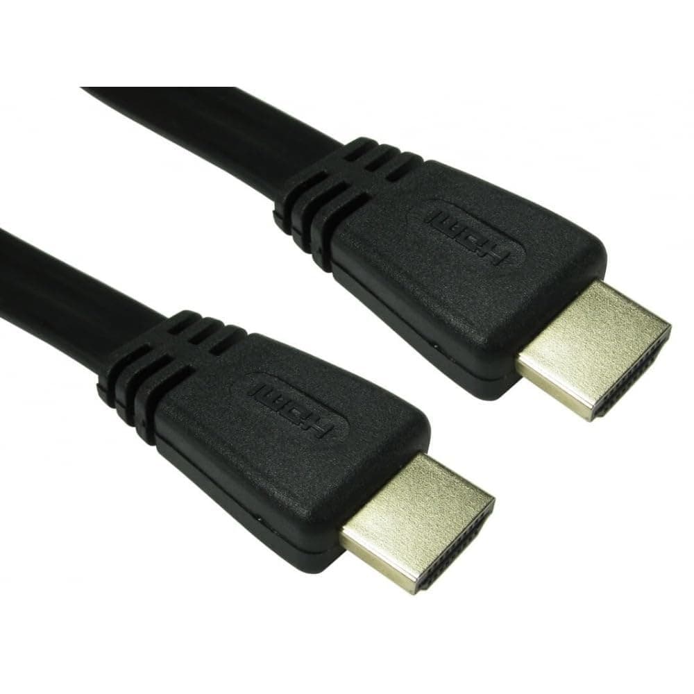 Cables Direct 5m Flat HDMI 1.4 High Speed with Ethernet Cable