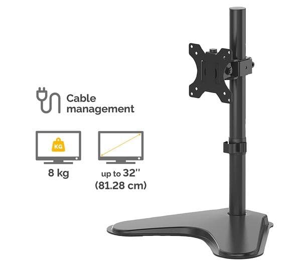FELLOWES Seasa Single Arm Tilt 32" Monitor Stand - Image 3