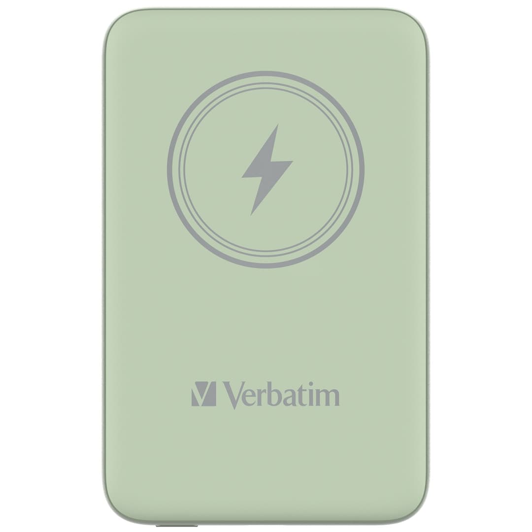 Verbatim Charge 'n' Go Magnetic Wireless Power Bank 10000mAh Green - Image 3