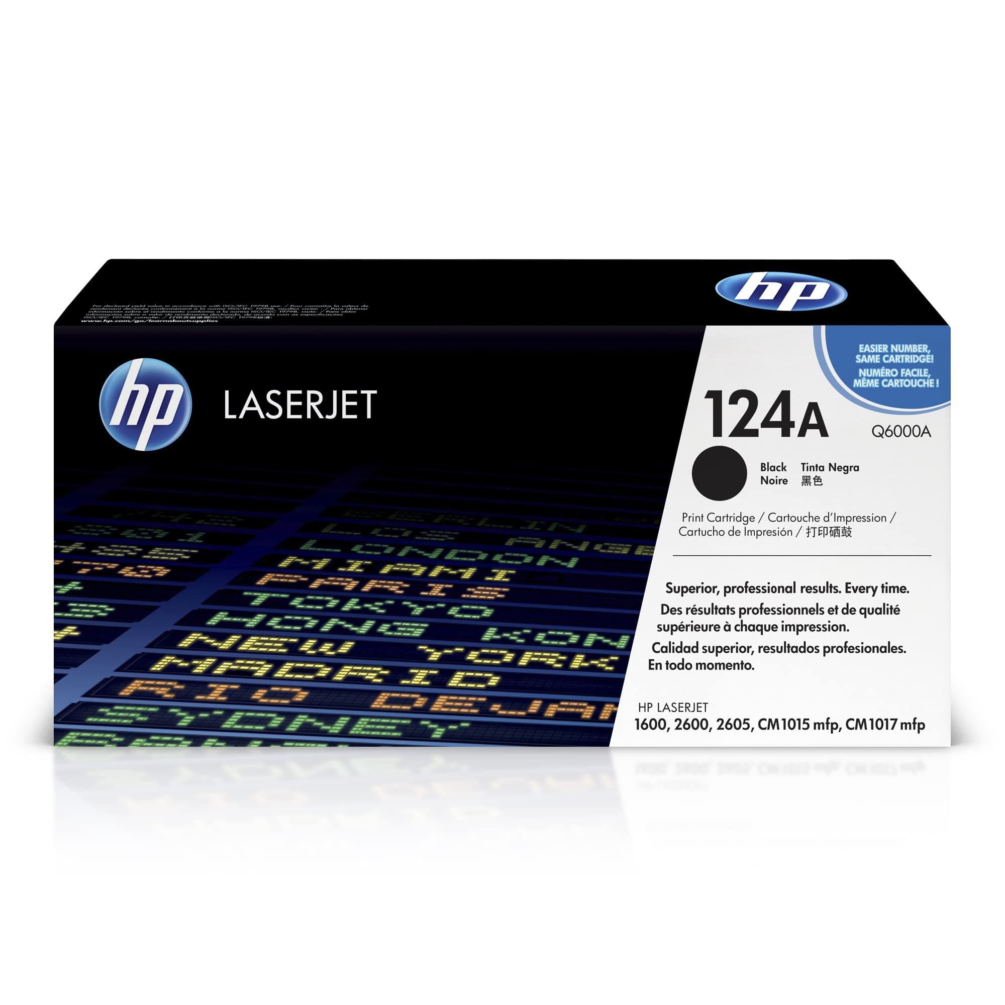 HP 124A Q6000A Original LaserJet Toner Cartridge - Black