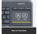 Logitech K400 Plus Wireless Touch Keyboard with Touchpad Black thumbnail 5