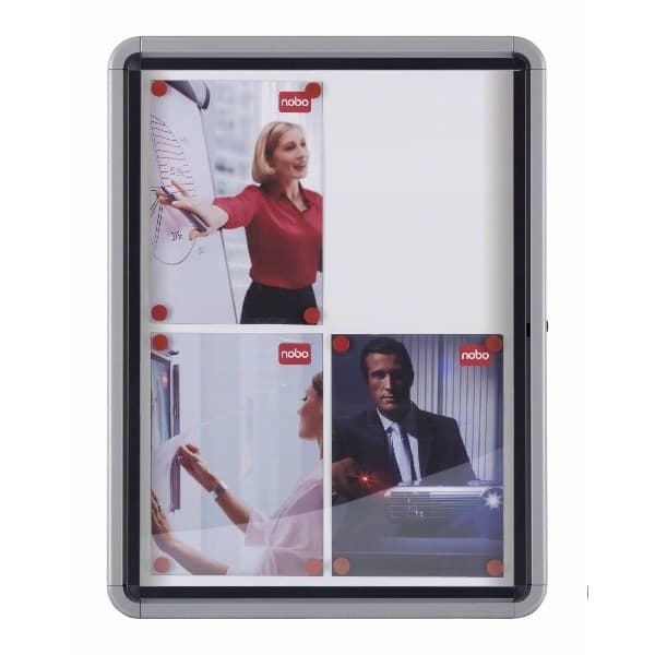Nobo Premium Plus Outdoor Magnetic Lockable Notice Board 8xA4