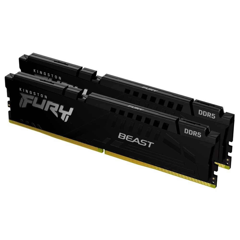 Kingston FURY Beast Black KF560C30BBEK2-32 32GB (2 x 16GB) 6000MHz CL30 DDR5 (Kit of 2) Desktop RAM