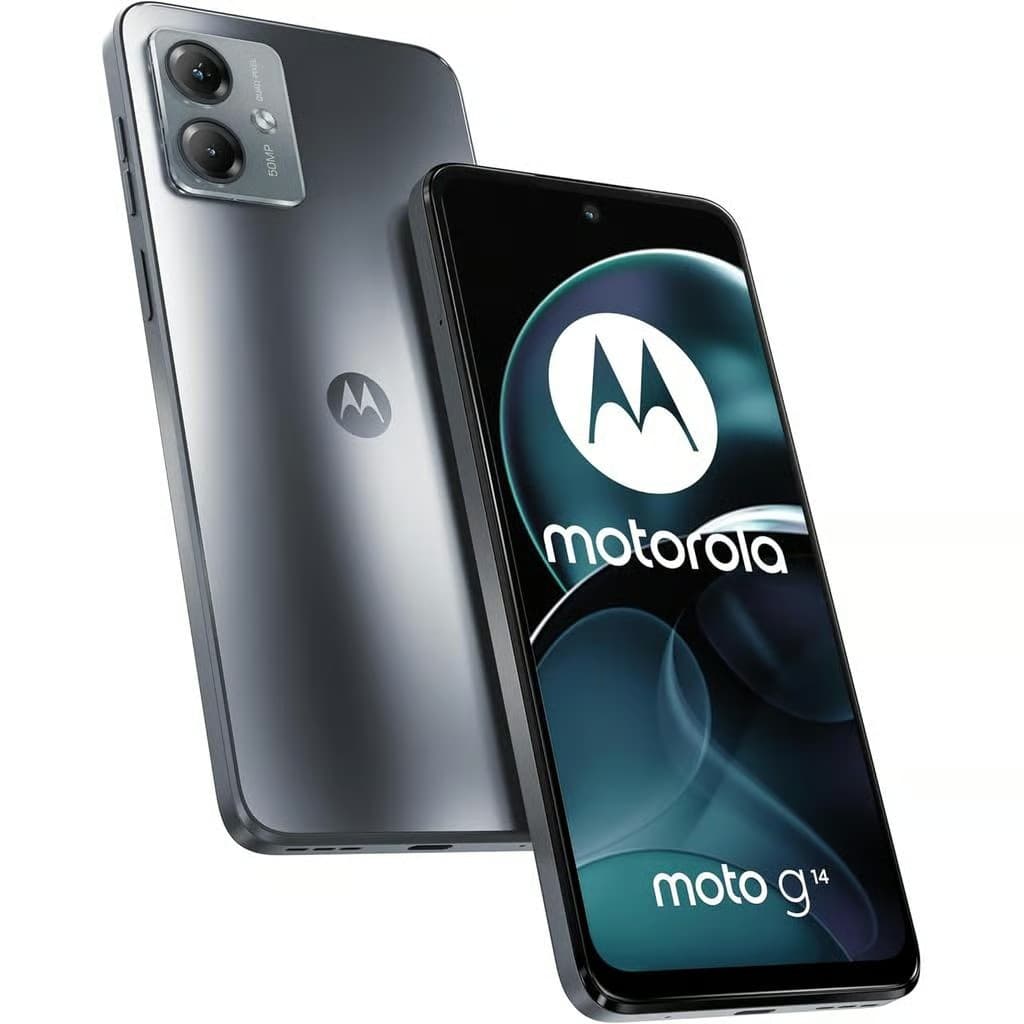 Motorola Moto G14 128GB 4GB RAM 4G LTE Smartphone 6.5 Inch Full HD - Steel Grey - Image 1