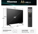 Hisense A6Q 65" LED 4K UHD HDR Smart TV with Freely - 65A6QTUK thumbnail 2