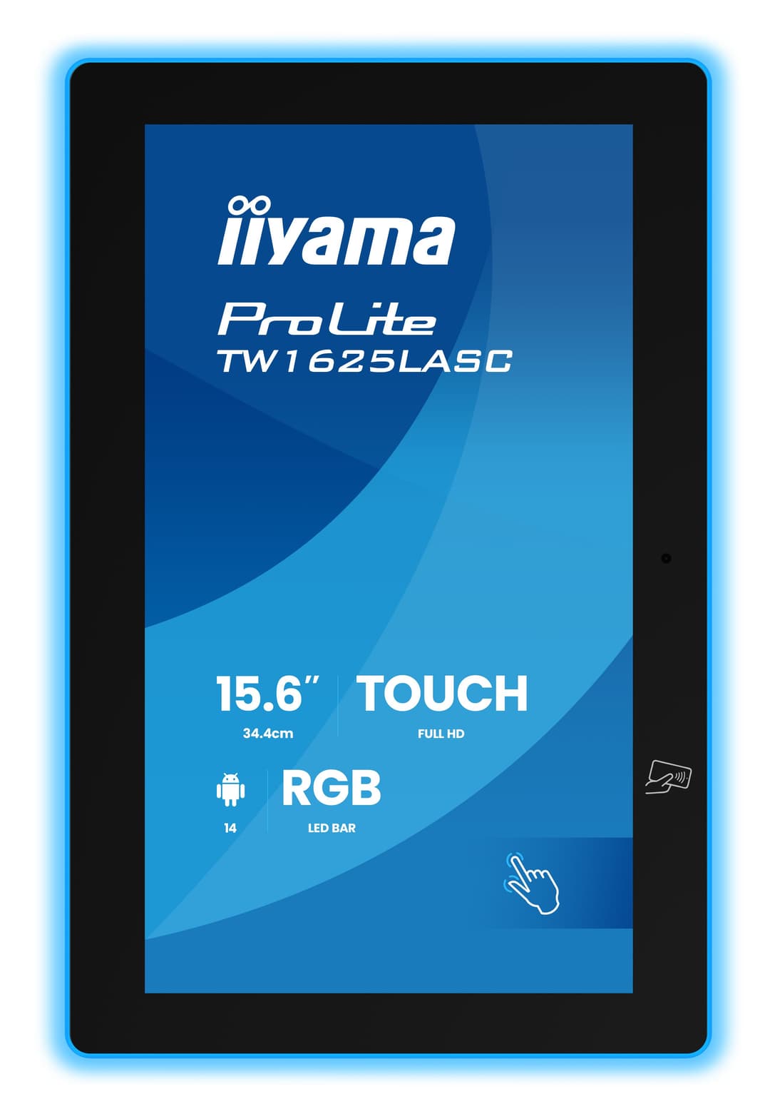 iiyama TW1625LASC-B3PNR meeting room display 39.6 cm (15.6") 1920 x 1080 pixels LED Wi-Fi 6 (802.11ax), Wi-Fi 5 (802.11ac), Wi-Fi 4 (802.11n), 802.11g, 802.11a, 802.11b Black Bluetooth - Image 2