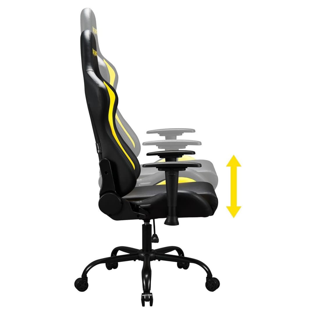 Subsonic Iron Maiden Killers Pro Gaming Chair - Black and Yellow - Image 4