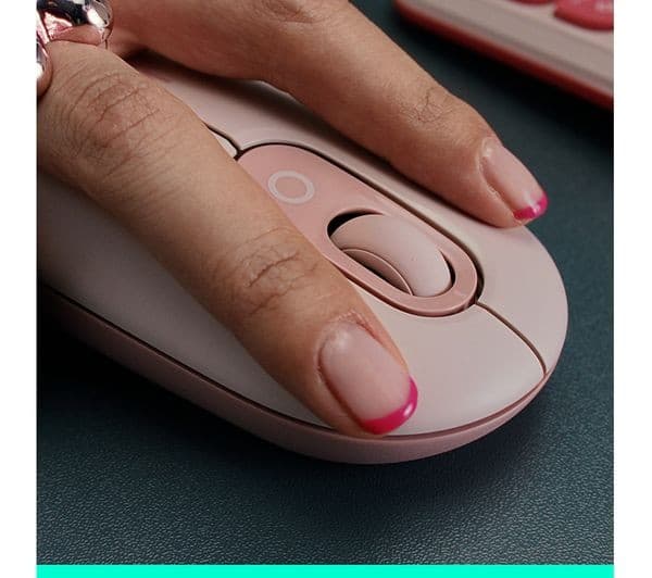 Logitech Pop Icon Wireless Optical Mouse - White - Image 7