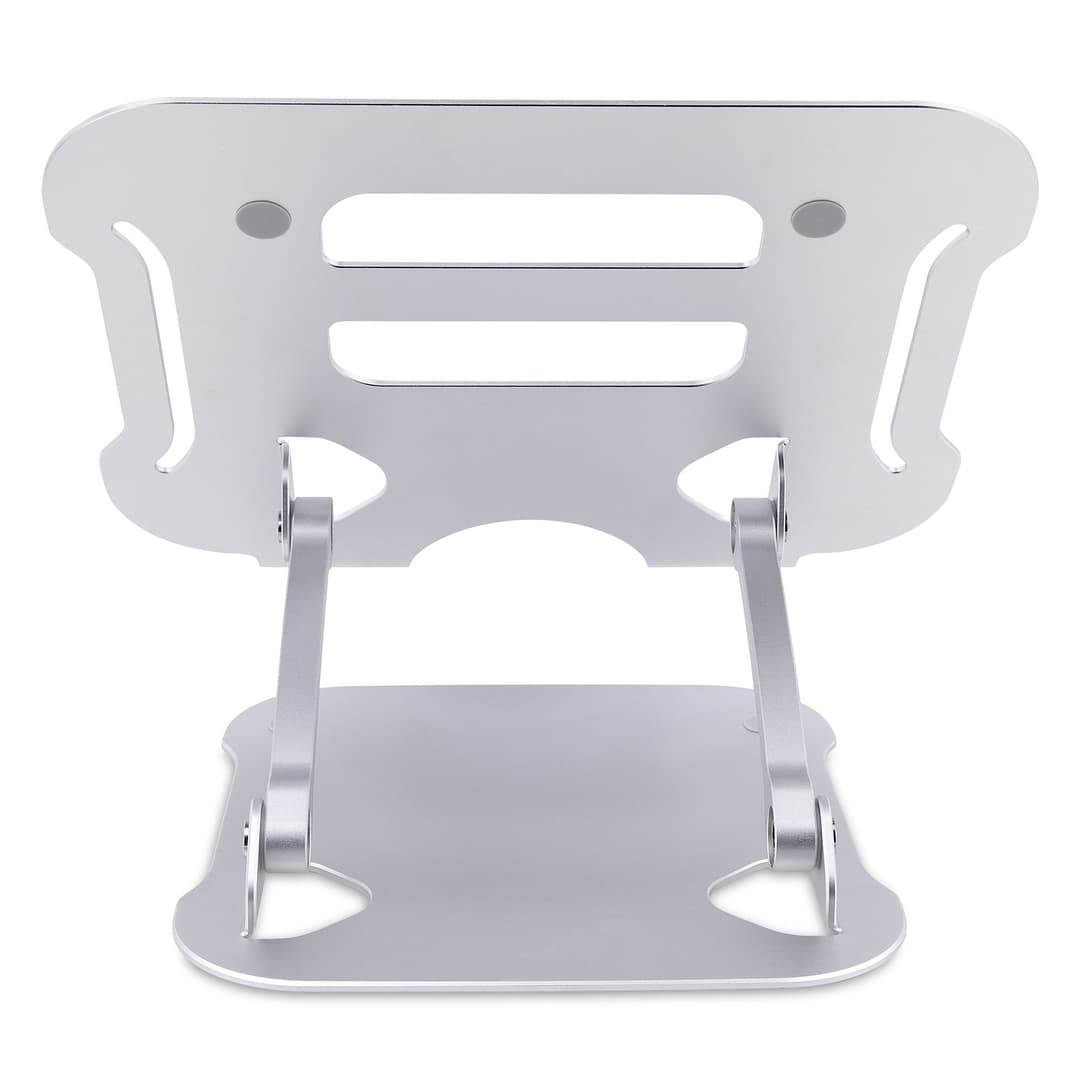 StarTech.com Laptop Stand for Desk, Ergonomic Laptop Stand Adjustable Height, Aluminum, Portable, Supports up to 22lb (10kg), Foldable Laptop Holder for Desk - Angled Notebook Computer Riser/Lift - Image 4