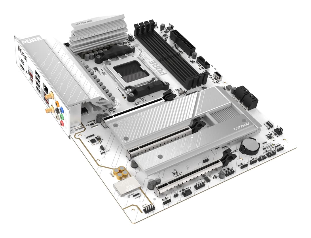 Sapphire PURE B850A WIFI 7 AMD B850 Socket AM5 DDR5 ATX Motherboard - Image 4