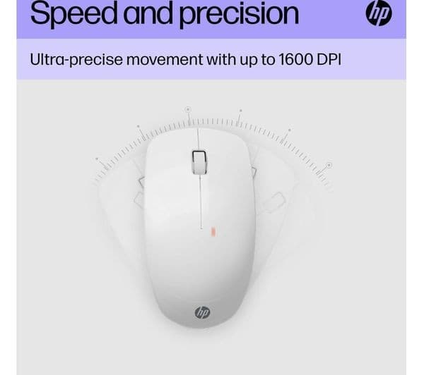 HP 230 Wireless Keyboard & Mouse Set White - UK Layout - Image 2
