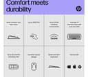 HP 230 Wireless Keyboard & Mouse Set White - UK Layout thumbnail 8