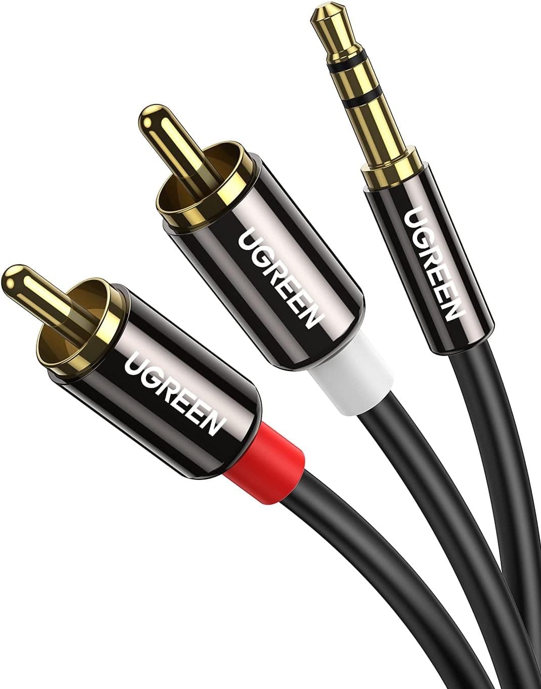 UGREEN 3.5mm to RCA Cable 1M – Hi-Fi Stereo Audio Y-Splitter - Image 1