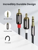 UGREEN 3.5mm to RCA Cable 1M – Hi-Fi Stereo Audio Y-Splitter thumbnail 6