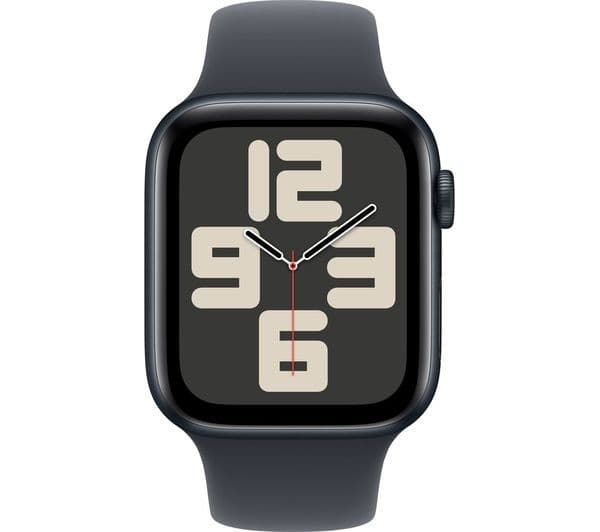Apple Watch SE 2nd Gen Smartwatch 44mm Midnight Aluminium Midnight Sport Band S/M - Image 2