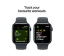 Apple Watch SE 2nd Gen Smartwatch 44mm Midnight Aluminium Midnight Sport Band S/M thumbnail 6