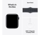 Apple Watch SE 2nd Gen Smartwatch 44mm Midnight Aluminium Midnight Sport Band S/M thumbnail 7