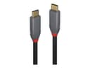 Lindy 1m USB 3.2 Gen 2x2 USB-C to C Cable, 20Gbps, 4K60, 100W PD, Anthra Line, Black thumbnail 2