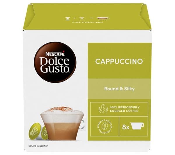NESCAFE Dolce Gusto Cappuccino Coffee Pods - 16 Capsules, 8 Drinks - Image 1