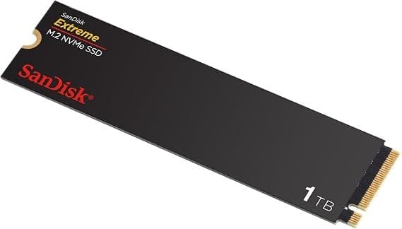 SanDisk Extreme 1TB M.2 2280 NVMe PCIe Gen 4.0 Internal SSD - Black - Image 2