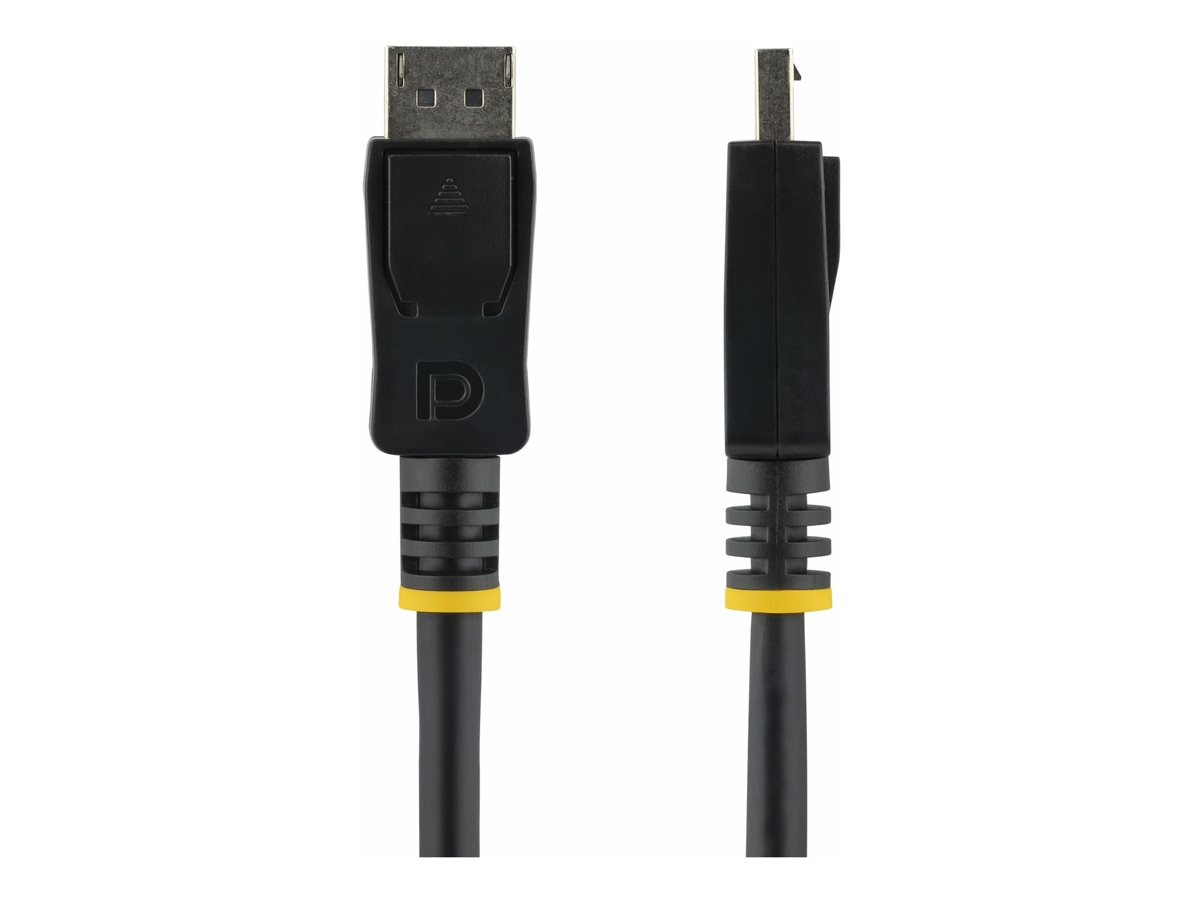 StarTech DISPLPORT6L DisplayPort 1.2 Cable 1.8m (6ft) Black - 4K x 2K HBR2 - Latching DP to DP M/M