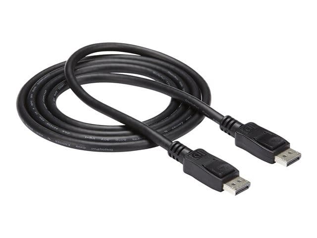 StarTech DISPLPORT6L DisplayPort 1.2 Cable 1.8m (6ft) Black - 4K x 2K HBR2 - Latching DP to DP M/M - Image 4