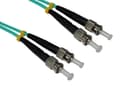 Cables Direct 1.0m ST-ST 50/125 OM3 cavo a fibre ottiche 1 m Blu thumbnail 1